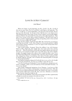 love in a hot climate