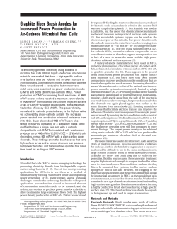 Graphite Fiber Brush Anodes for Increased Power Production