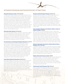 Wyoming Dinosaur and Paleontology Attractions