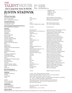 - Justin Stadnyk