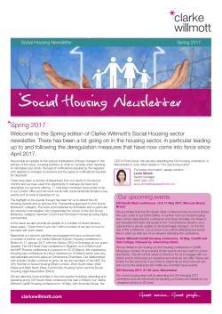 Social Housing Newsletter