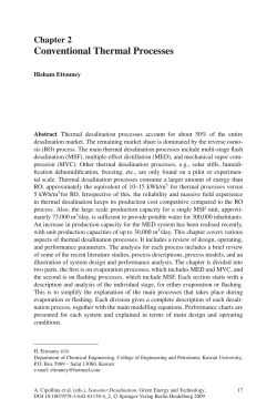 Conventional Thermal Processes