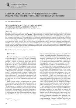 ExErcisE or rElaxation? Which is morE EffEctivE in improving thE