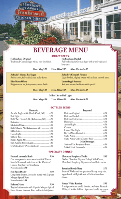 BEVERAGE MENU