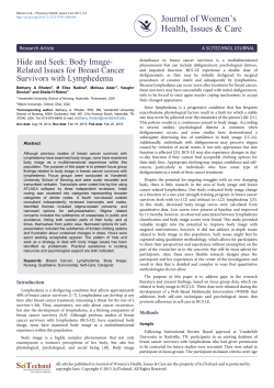 Hide and seek: Body image-related issues for breast