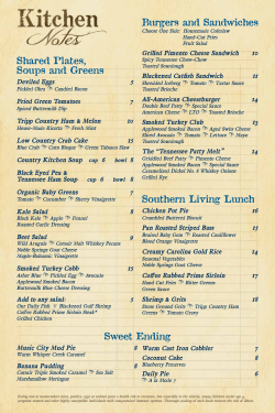 Shared Plates, Soups and Greens Burgers and