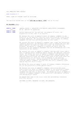 FOR IMMEDIATE NEWS RELEASE NEWS RELEASE # 27 FROM