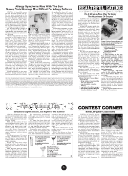 Allergy Symptoms Rise With The Sun Survey Finds Mornings Most