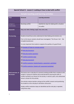 Sample teaching and learning activities