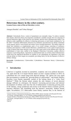 Deterrence theory in the cyber