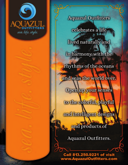 Aquazul Outfitters celebrates a life lived naturally and in harmony