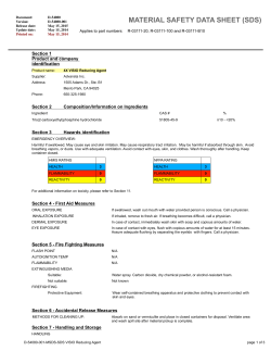 MSDS Visio reducing Agent