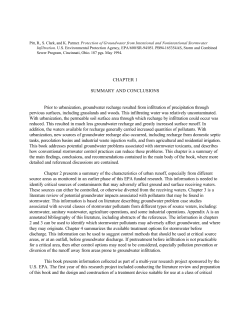 Protection of Groundwater from Intentional and