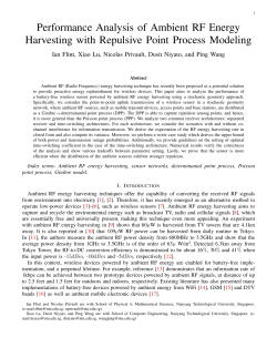 Performance Analysis of Ambient RF Energy Harvesting with