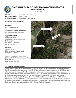 Circle G Ranch Staff Report, Findings, Addendum, and Conditions