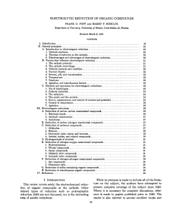 2. Theories of reduction at the cathode.. .......................................