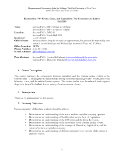 Crime, Class, and Capitalism: The Economics of