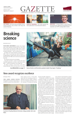 Breaking science - Memorial University