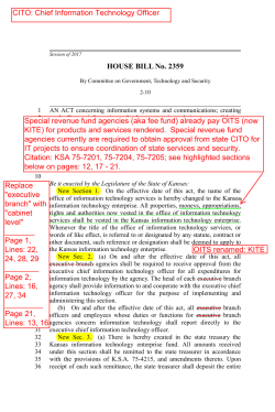 HOUSE BILL No. 2359 Replace "executive branch" with "cabinet