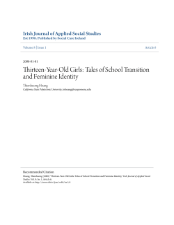 Thirteen-Year-Old Girls: Tales of School Transition and