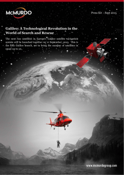 Galileo: A Technological Revolution in the World of