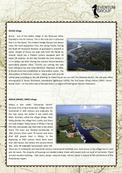 RUSNE village Rusnė - one of the oldest village in