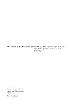 The Journey of the Modernist Line