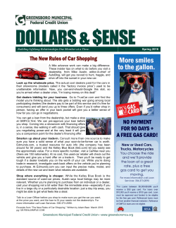 Spring-2016 - Greensboro Municipal Federal Credit Union