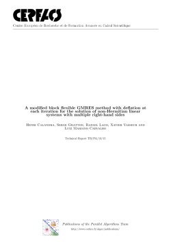 A modified block flexible GMRES method with deflation at each
