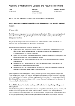 Media release - The Royal College of Physicians and Surgeons of