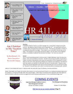 September/October 2014 Growth Company