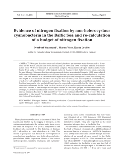 Evidence of nitrogen fixation by non