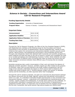 Science in Society - University of Saskatchewan
