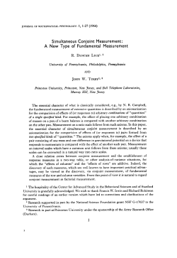 Simultaneous Conjoint Measurement