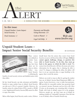 Unpaid Student Loans – Impact Senior Social Security Benefits