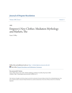 Emperor`s New Clothes: Mediation Mythology and Markets, The