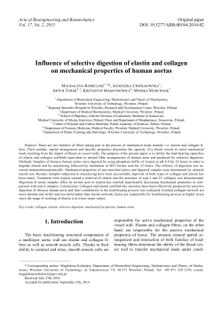 Influence of selective digestion of elastin and collagen on