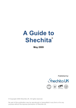 A Guide to Shechita