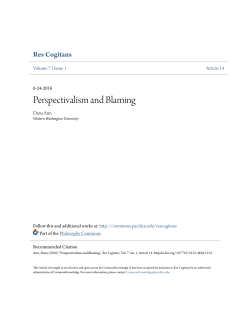 Perspectivalism and Blaming