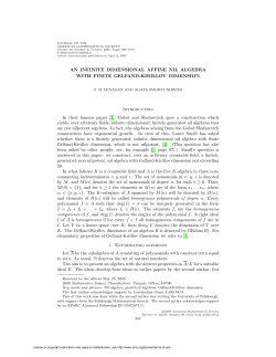 AN INFINITE DIMENSIONAL AFFINE NIL ALGEBRA WITH FINITE