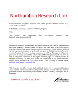 - Northumbria Research Link