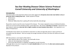COASST Sea Star Protocol - University of Washington