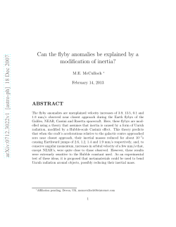 Can the flyby anomalies be explained by a modification of inertia?