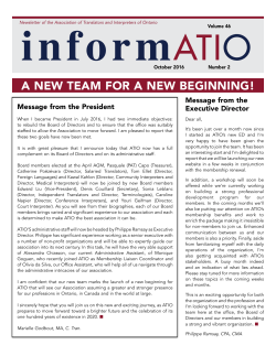 A NEW TEAM FOR A NEW BEGINNING!