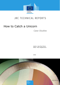 How to Catch a Unicorn - JRC Publications Repository