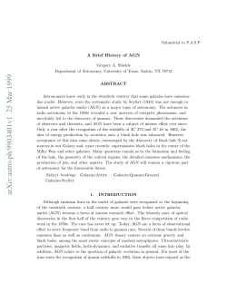 A Brief History of AGN