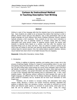 Cartoon As Instructional Method in Teaching Descriptive Text Writing