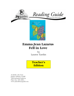 Emma-Jean Lazarus Fell in Love