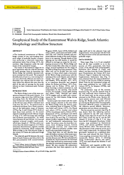 Geophysical study of the easternmost walvis ridge, south