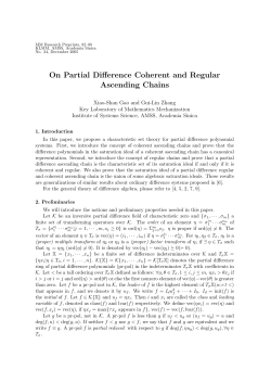 On Partial Difference Coherent and Regular Ascending